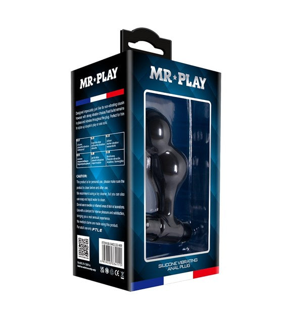 MR PLAY Super Power Cap – Вибрирующий анальный плаг с 10 режимами