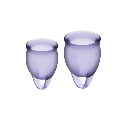 SATISFYER FEEL CONFIDENT - Menstrual Cups Violet 2 pcs.