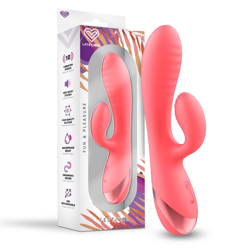 Vibe Almor - Силиконовый вибратор со стимулятором клитора