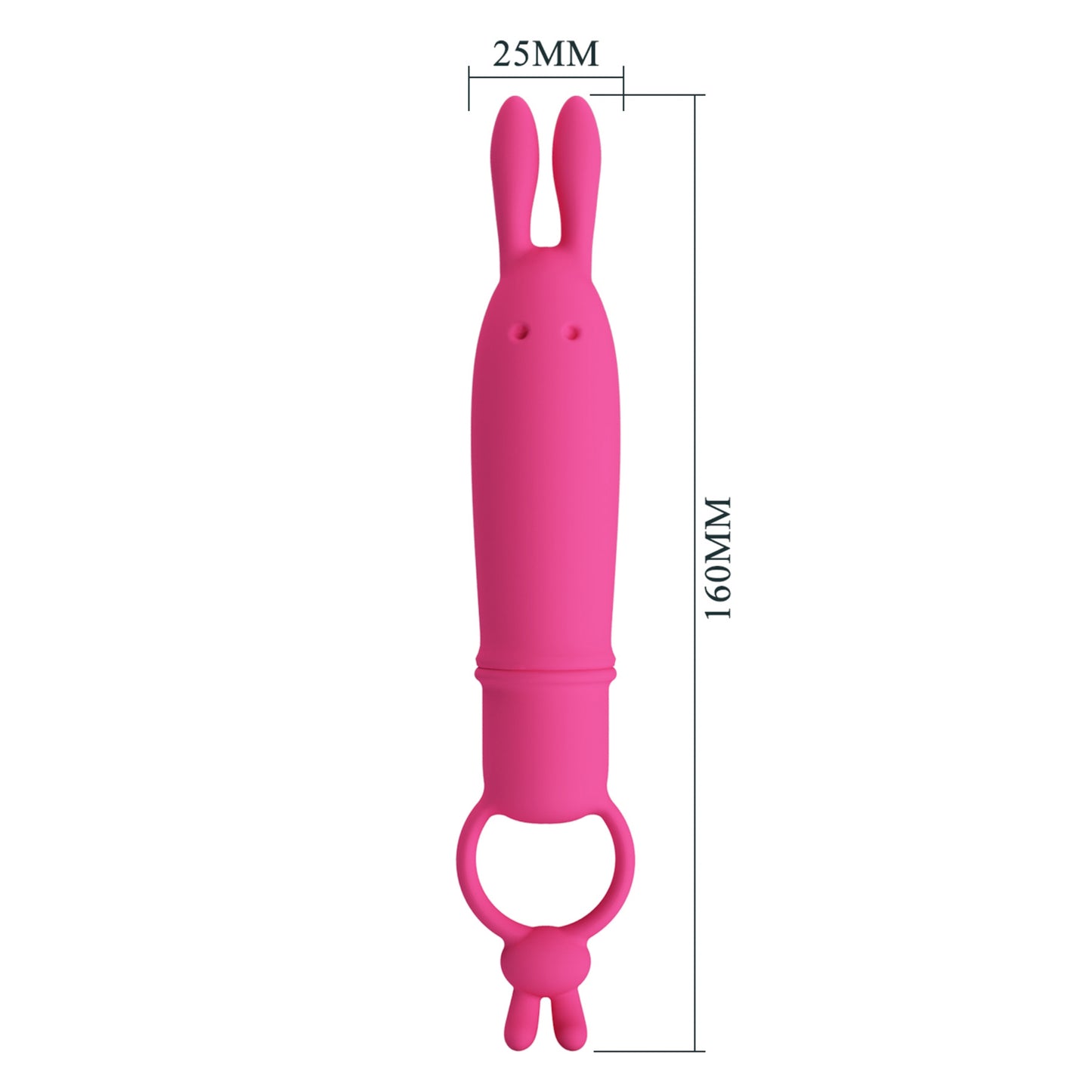 PRETTY LOVE Delia mini vibratorius su zuikio ausytėmis – dizaino vaizdas