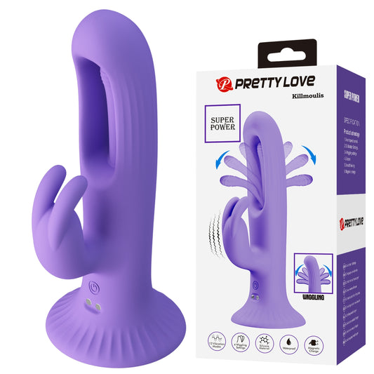 PRETTY LOVE Killmoulis Premium vibrators ar kustīgu mēlīti