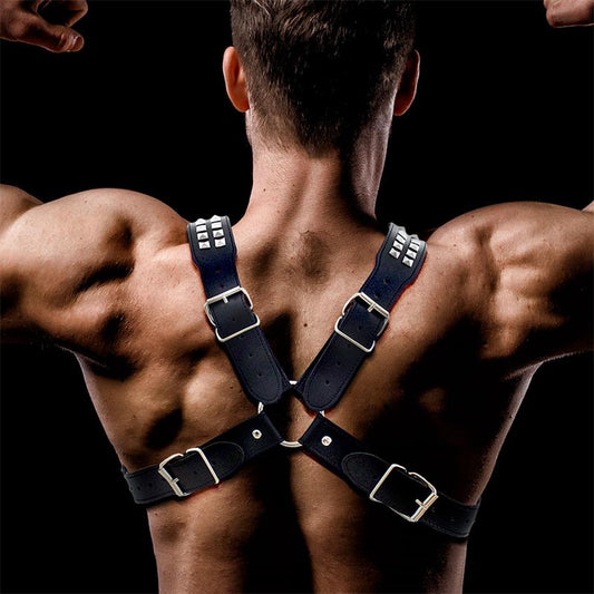 BDSM LINE Adonis - Vegan Leather Men's Chest Harness Top