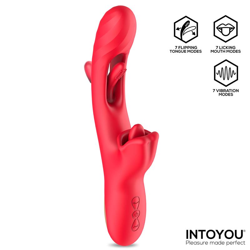 INTOYOU GRANT - Premium vibrator with moving tongue and 360º clitoral stimulator