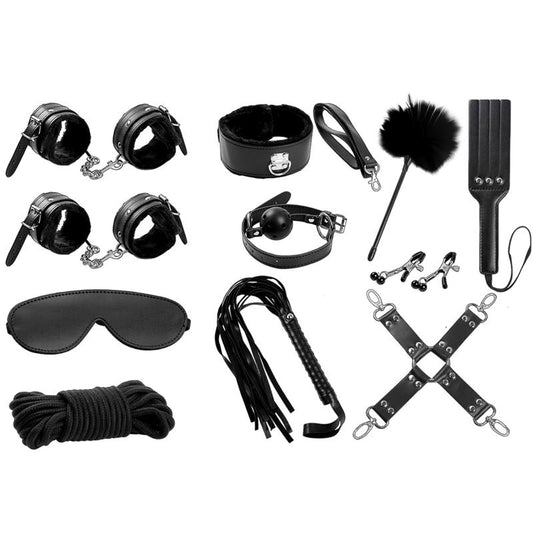 INTOYOU BDSM LINE - Bondage set (11 pieces - black)