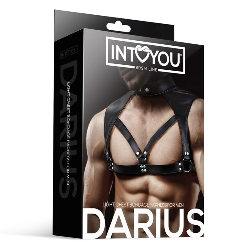 BDSM LINE Darius - Vegan Leather Men's Chest Harness Top