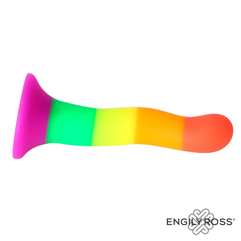 DILDOX BY ENGILY ROSS - Varavīksnes Krāsas Dildo 18 cm