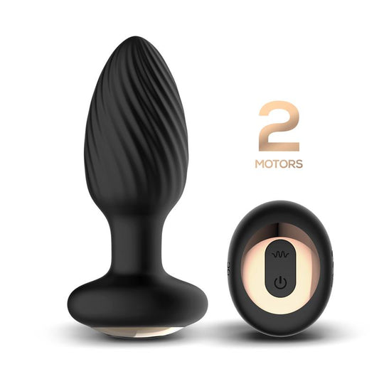 DRAGO BUTT PLUG - Premium Remote Control Anal Plug with Vibration and 360º Rotation