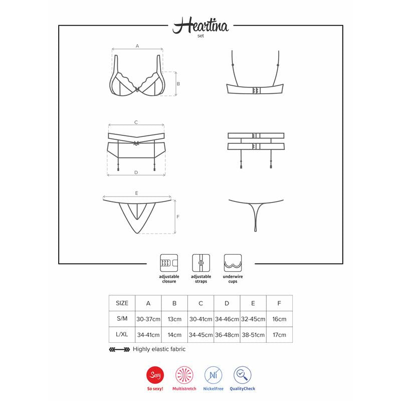 HEARTINA - Underwear Set 3 in 1