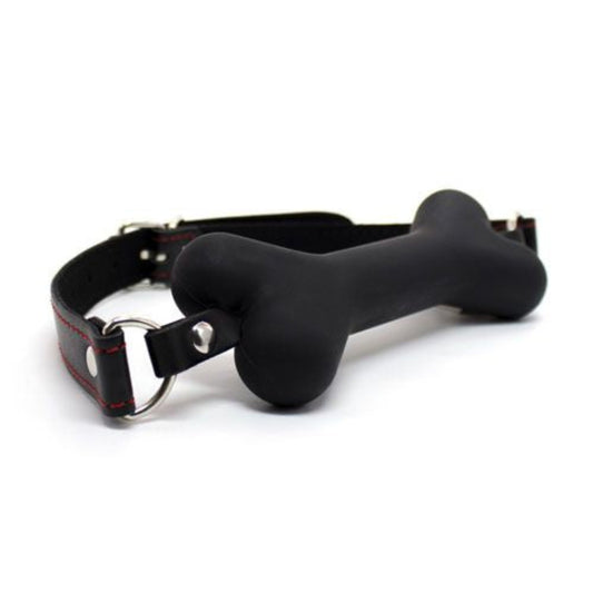 T4L Silicone Bone Shaped Mouth Gag