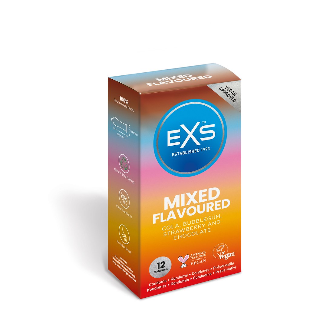 EXS - MIX FLAVOURED Prezervatīvi 12 gb