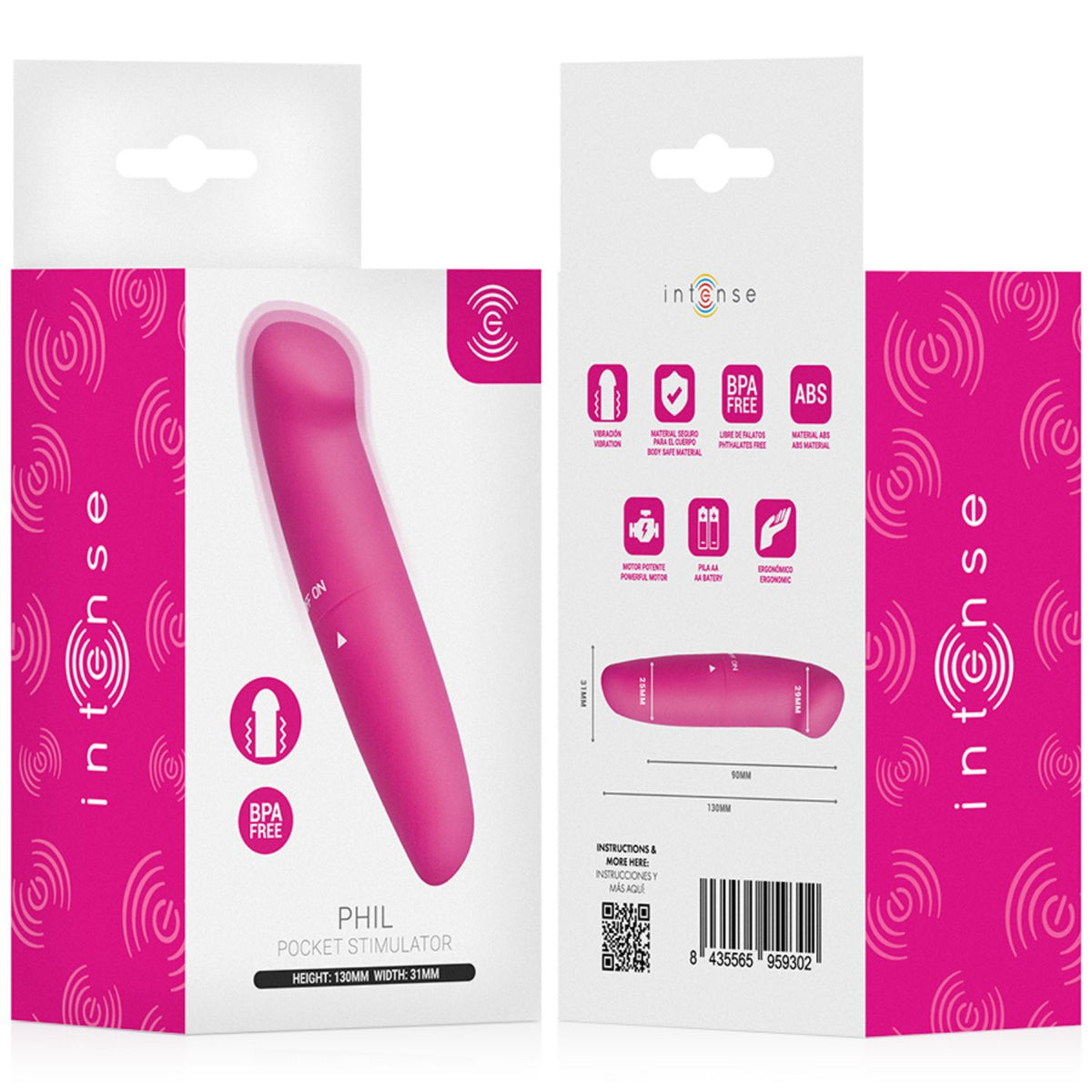 G punkta mini vibrators INTENSE Phil 13 cm