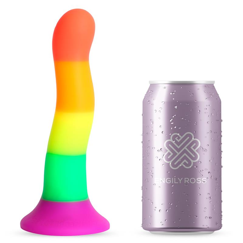 DILDOX BY ENGILY ROSS - Varavīksnes Krāsas Dildo 18 cm