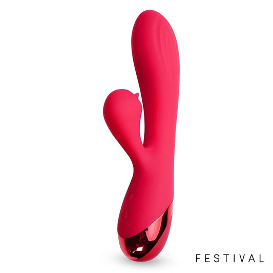 Vibe Turna - silicone vibrator with clitoral stimulator