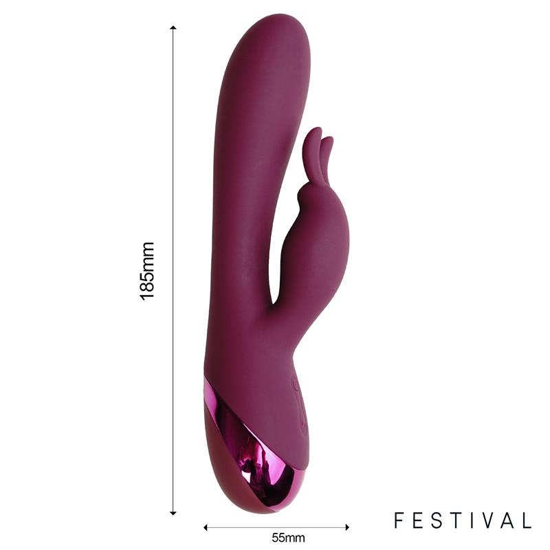 Vibe Brole - silicone vibrator with clitoral stimulator