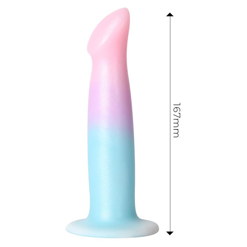 DILDOX BY ENGILY ROSS - Gradient Dildo ar VIbrāciju 17 cm + Bullet Vibrators