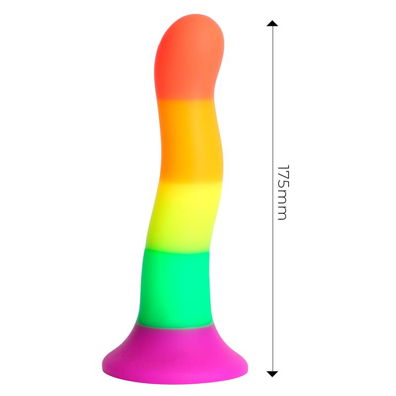 DILDOX BY ENGILY ROSS - Varavīksnes Krāsas Dildo 18 cm