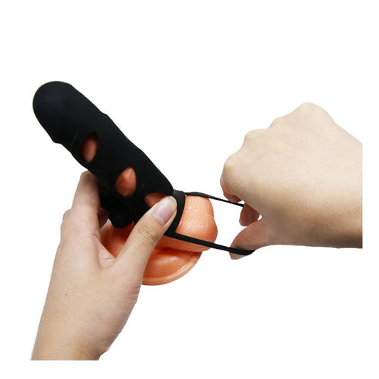 CAGE - Member Sleeve with Vibrator and Clitoral Stimulator