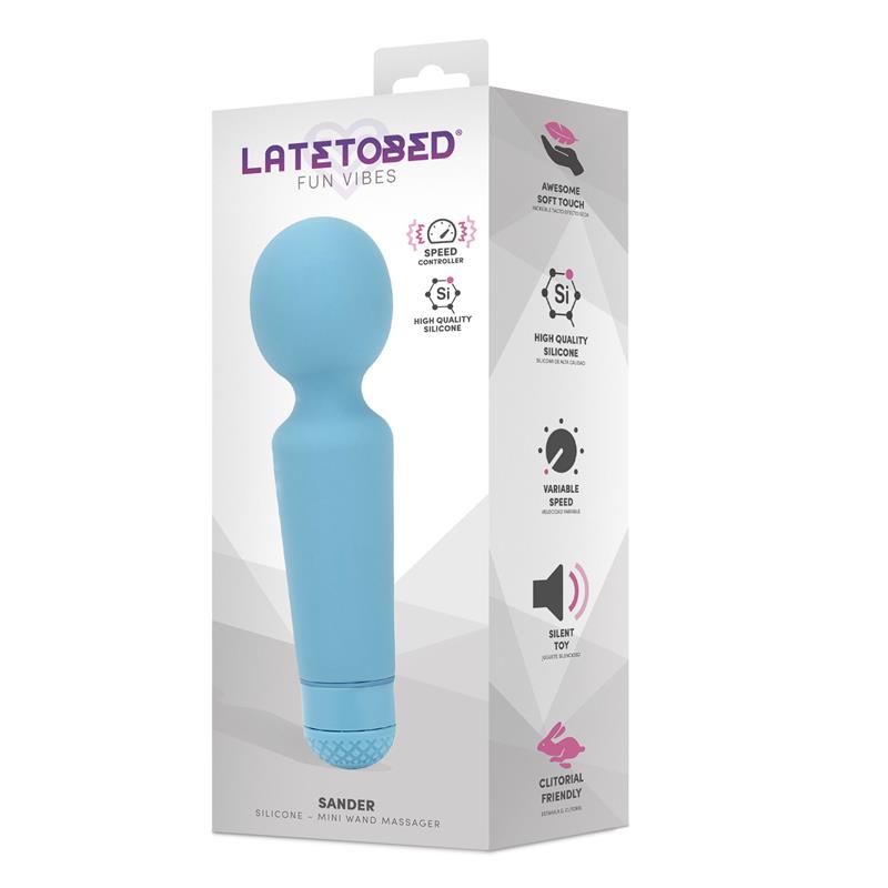 LATETOBED - Mini wand vibrator (15 cm)
