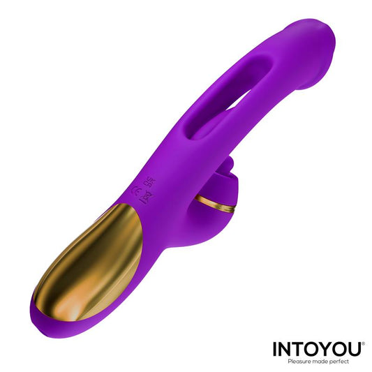 Intoyou Siter 2.0 vibrator with moving tongue, shock ball and 3 tips (7 modes)