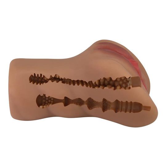 Ультрареалистичный мастурбатор CRAZY BULL Caroline – влагалище и анус.