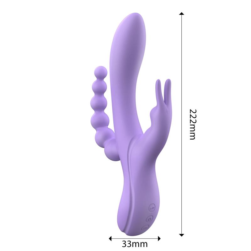ENGILY ROSS Lindsay - Premium Liquid Silicone Triple Flexible Vibrator