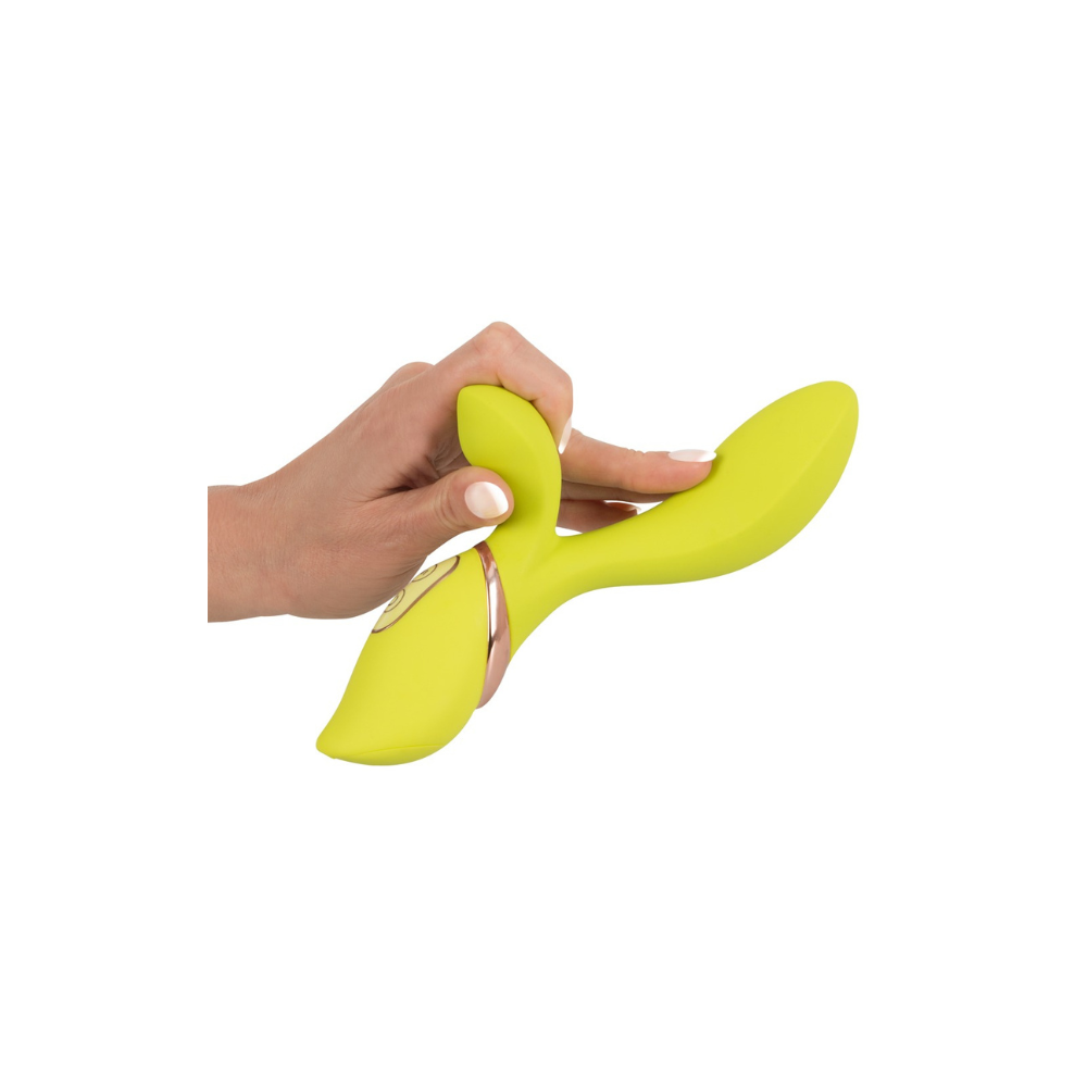 LOVETOYS - эксклюзивный цветной силиконовый вибратор-кролик (2 мотора / 7 режимов)