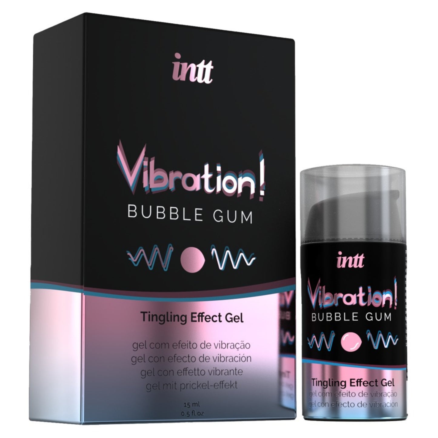 INTT Vibration! šķidrais vibrators ar košļājamās gumijas smaržu (15 ml)
