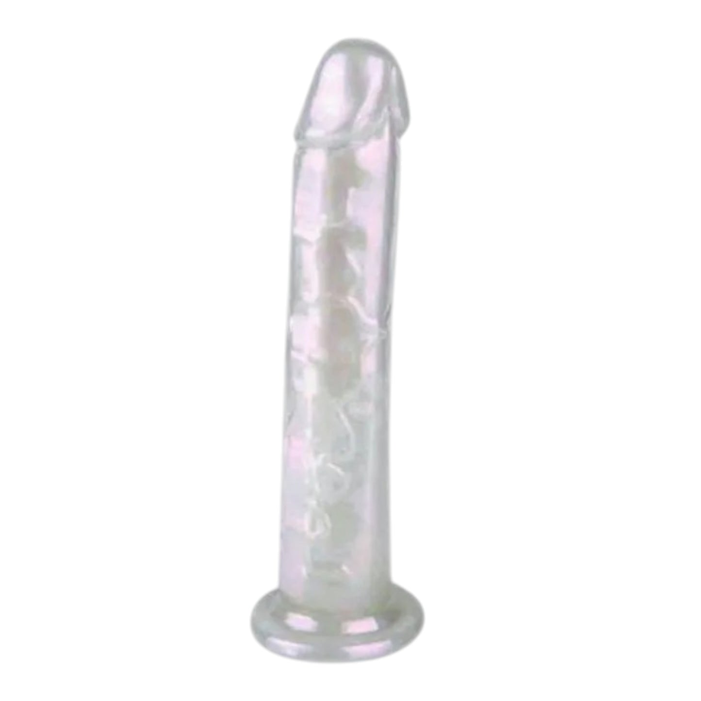 South Sea Pearl White elastīgs dildo (20,5 cm)