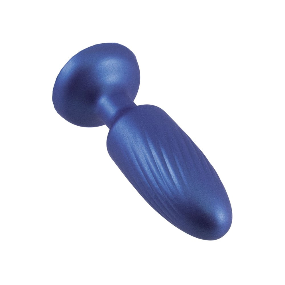 Silikona anālais spraudnis Metalic blue ar tekstūru (8.9 cm) - NMC G-Stuck