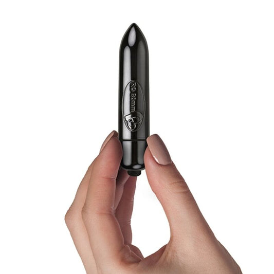 ROCKS-OFF - Exclusive Midnight Gun Metal bullet vibrators (8 cm - 7 vibrations)
