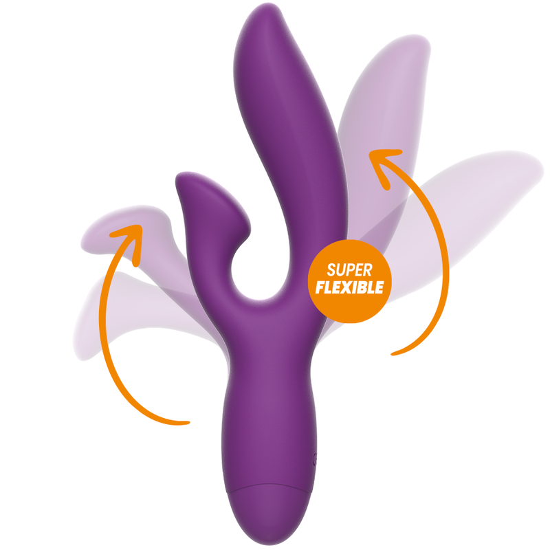 REWOLUTION - Premium flexible vibrator with clitoral stimulator