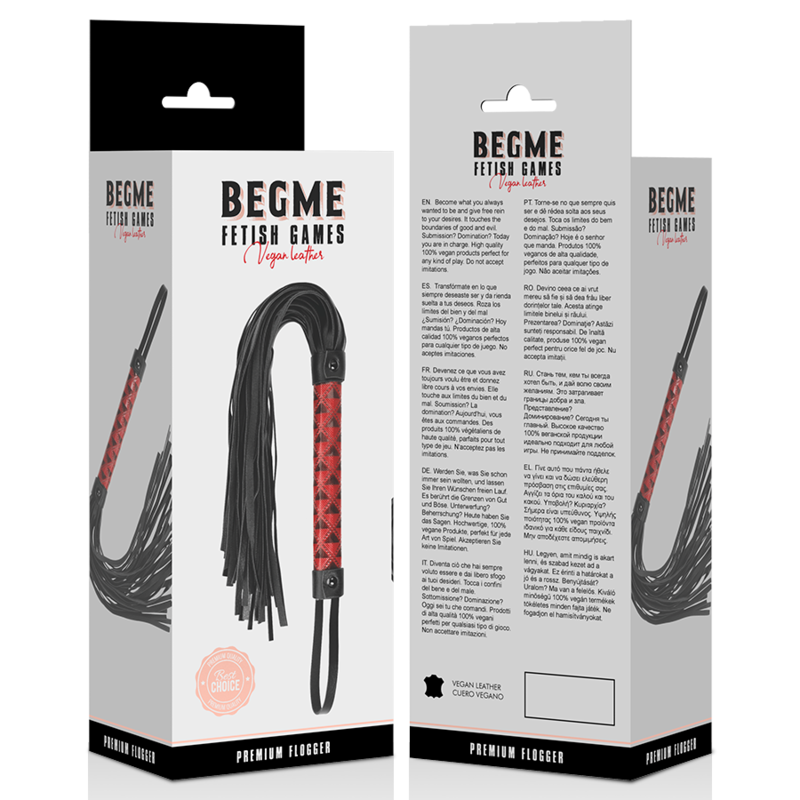 BEGME - RED EDITION Vegan ādas pātaga