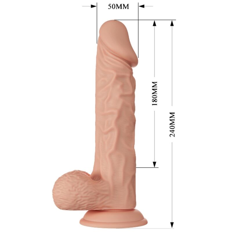BAILE - BURAQ realistic vibrating dildo (24 cm)