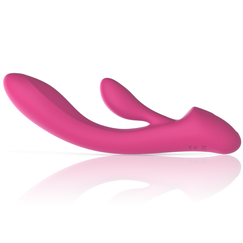 INTENSE - LUIGI pink liquid silicone G-spot vibrator with clitoral stimulator