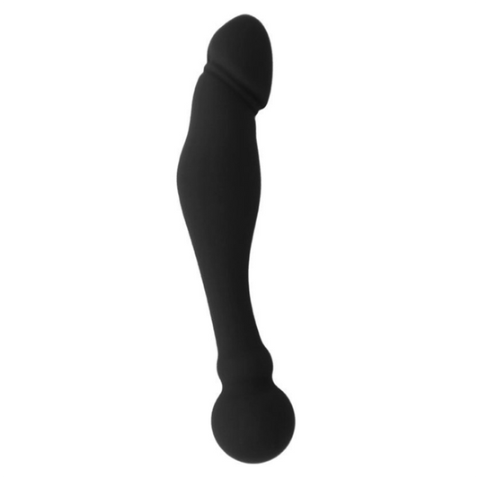 BLACK & SILVER - KARL Special G-Spot Stimulating Dildo (18 cm)