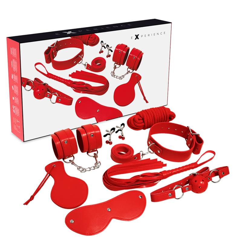EXPERIENCE - RED SERIES 8 in 1 BDSM fetiša komplekts