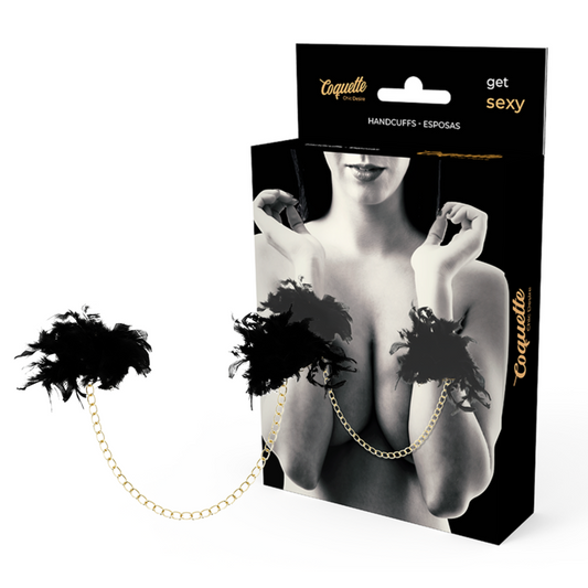 COQUETTE CHIC DESIRE - Exclusive handcuffs with feathers