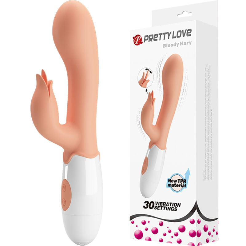 Bloody Mary - Vibrator with Clitoris Stimulator