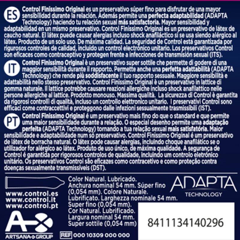 Control Finissimo condoms (3 pcs)