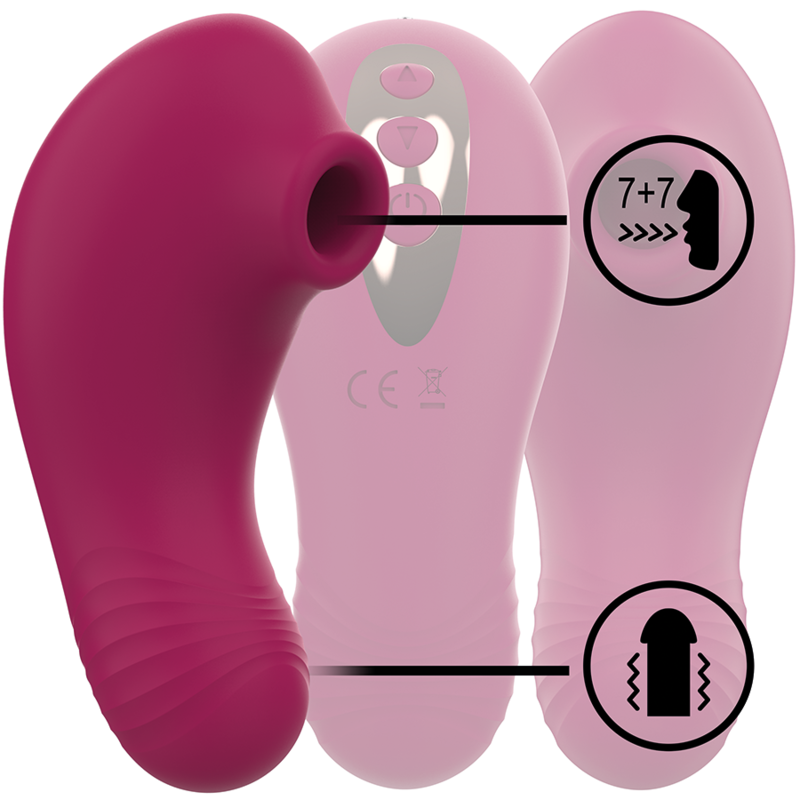 RITHUAL - SHUSHU PRO 2 in 1 klitora stimulators (sūcošs/vibrējošs)