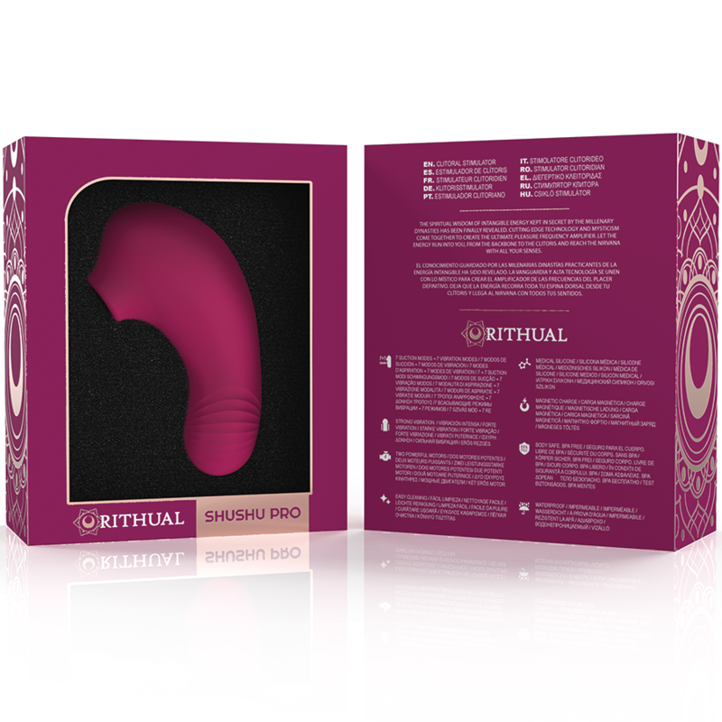 RITHUAL - SHUSHU PRO 2 in 1 klitora stimulators (sūcošs/vibrējošs)
