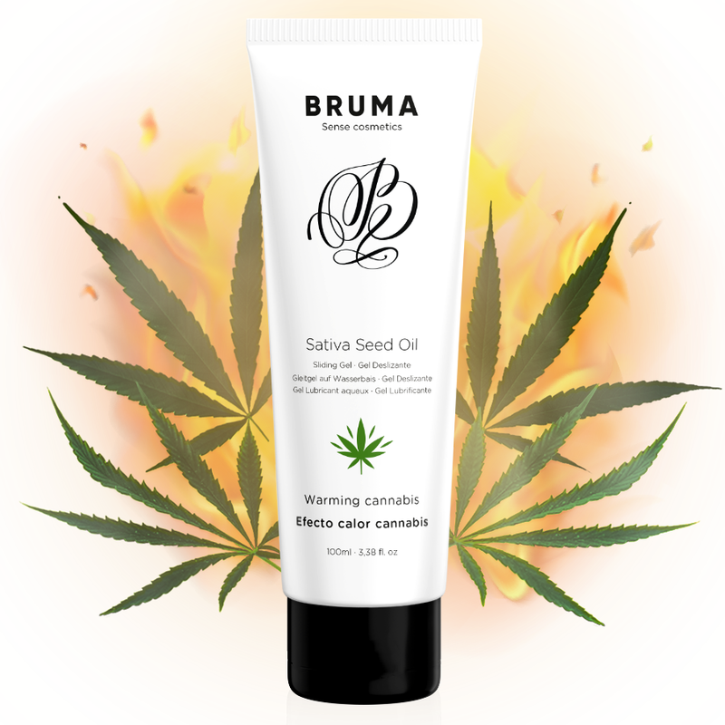 BRUMA - Lubrikants ar cannabis sativa sēklu eļļu (Siltuma efekts 100 ml)