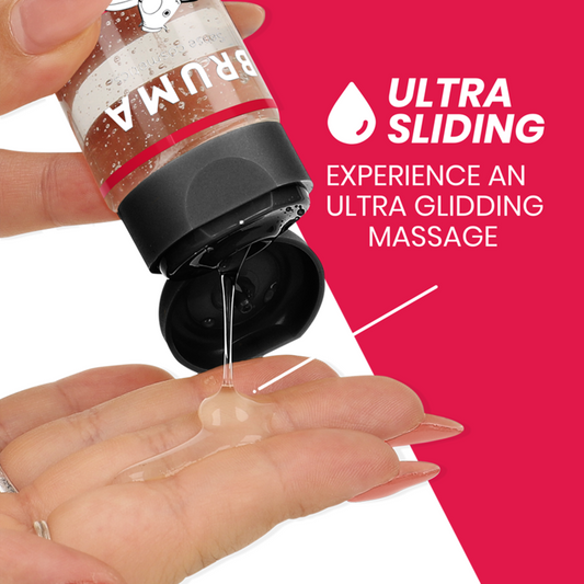 Sildoša masāžas eļļa 3in1 ar zemeņu garšu (100 ml) – BRUMA Premium