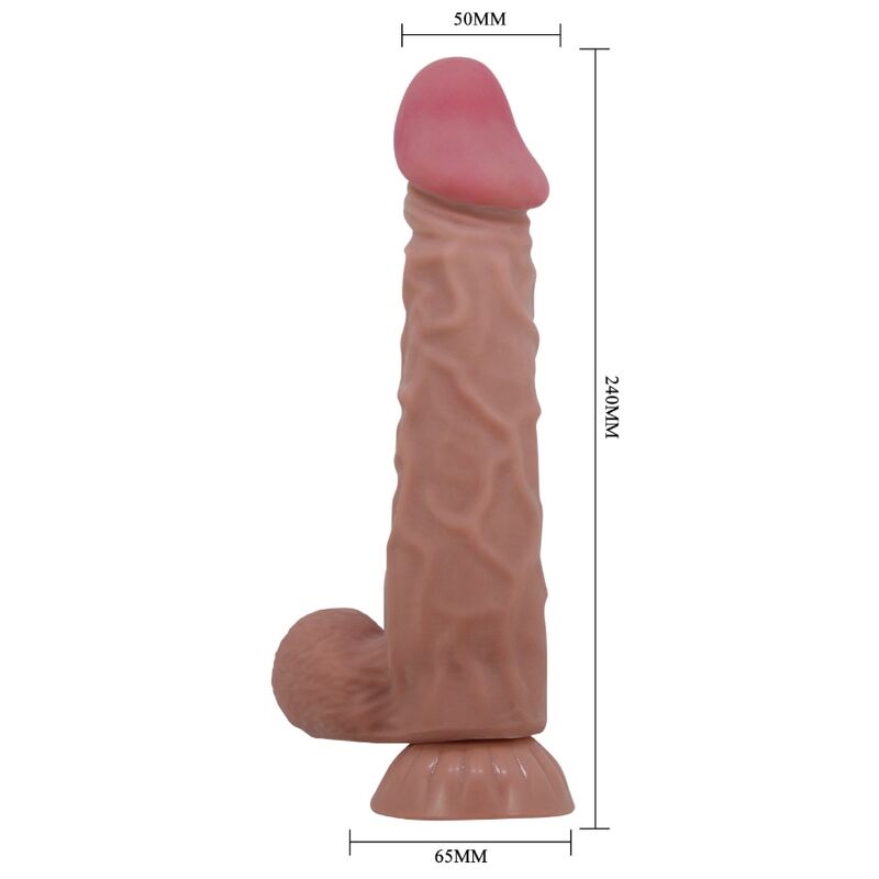 PRETTY LOVE - SLIDING SKIN SERIES Reālistisks dildo 24 cm