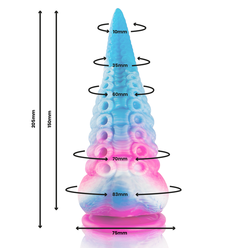 EPIC PHORCYS BLUE TENTACLE - Fantasy dildo (large size)