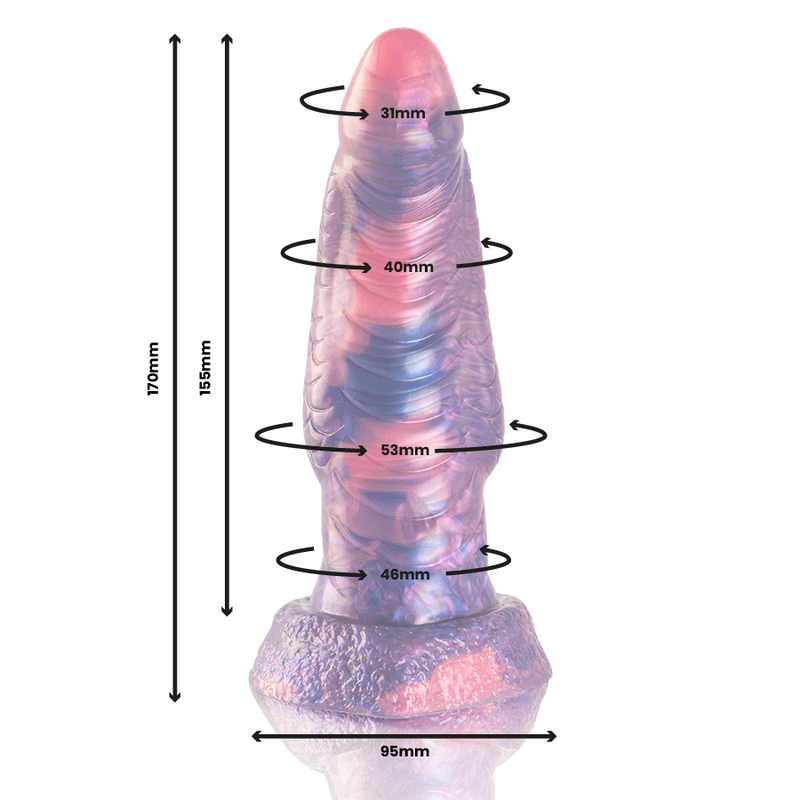 Medusa Pārdabisks Silikona Dildo 17 cm
