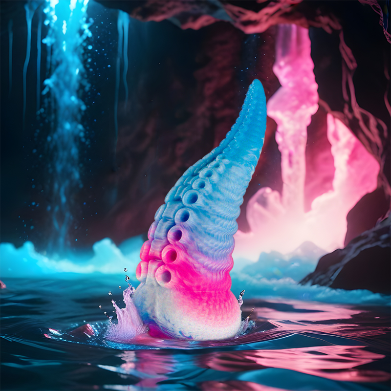 EPIC PHORCYS BLUE TENTACLE - Fantāziju dildo (maza izmēra)