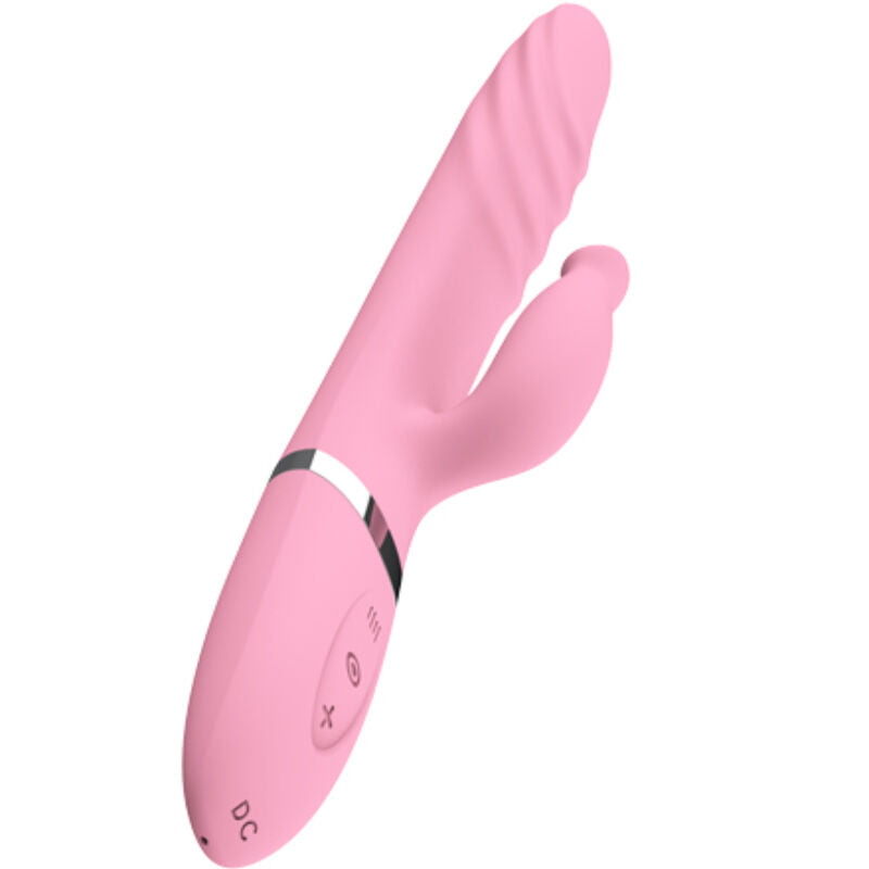 ARMONY - Silicone vibrator with heated tongue stimulator and thrusting function