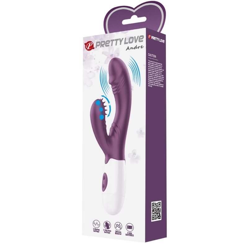 ANDRE rabbit vibrator and G-spot stimulator (3 movements / 7 vibrations)