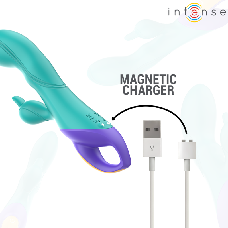 INTENSE FRED - Premium waterproof vibrator with clitoral stimulator